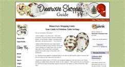 Desktop Screenshot of dinnerware-shopping-guide.com