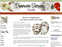 Tablet Screenshot of dinnerware-shopping-guide.com